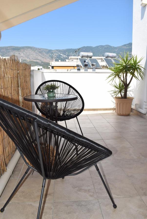 Ferienwohnung Boho Oasis Central Penthouse Volos Exterior foto