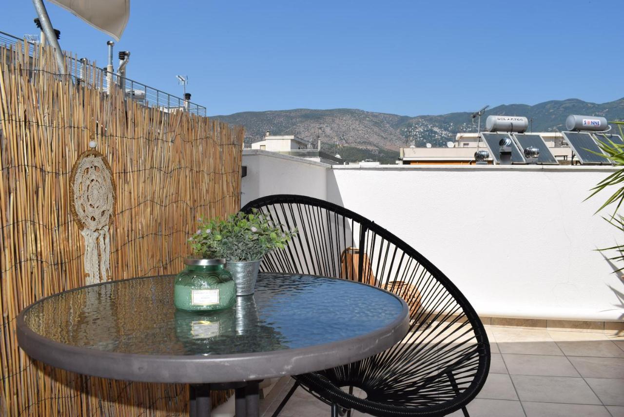 Ferienwohnung Boho Oasis Central Penthouse Volos Exterior foto