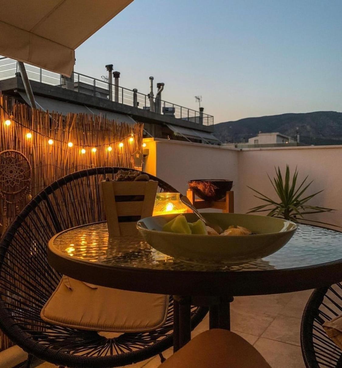 Ferienwohnung Boho Oasis Central Penthouse Volos Exterior foto